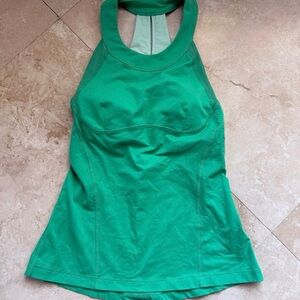 lululemon athletica Bright Green Racerback Tank